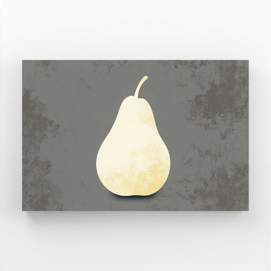 Minimal Pale Pear Fruit Canvas Art – minimal pale pear fruit canvas print