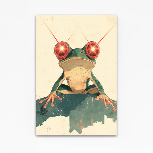 Minimal Red-Eyed Sketch Frog Wall Decor – minimal red-eyed sketch frog canvas print