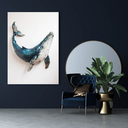 Minimalist Whale Art