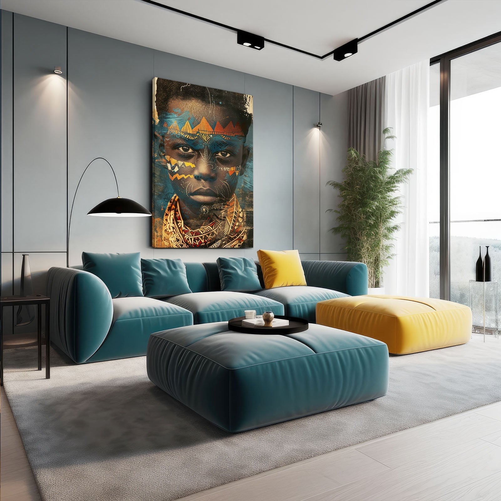 Minimalistic African Art Decor