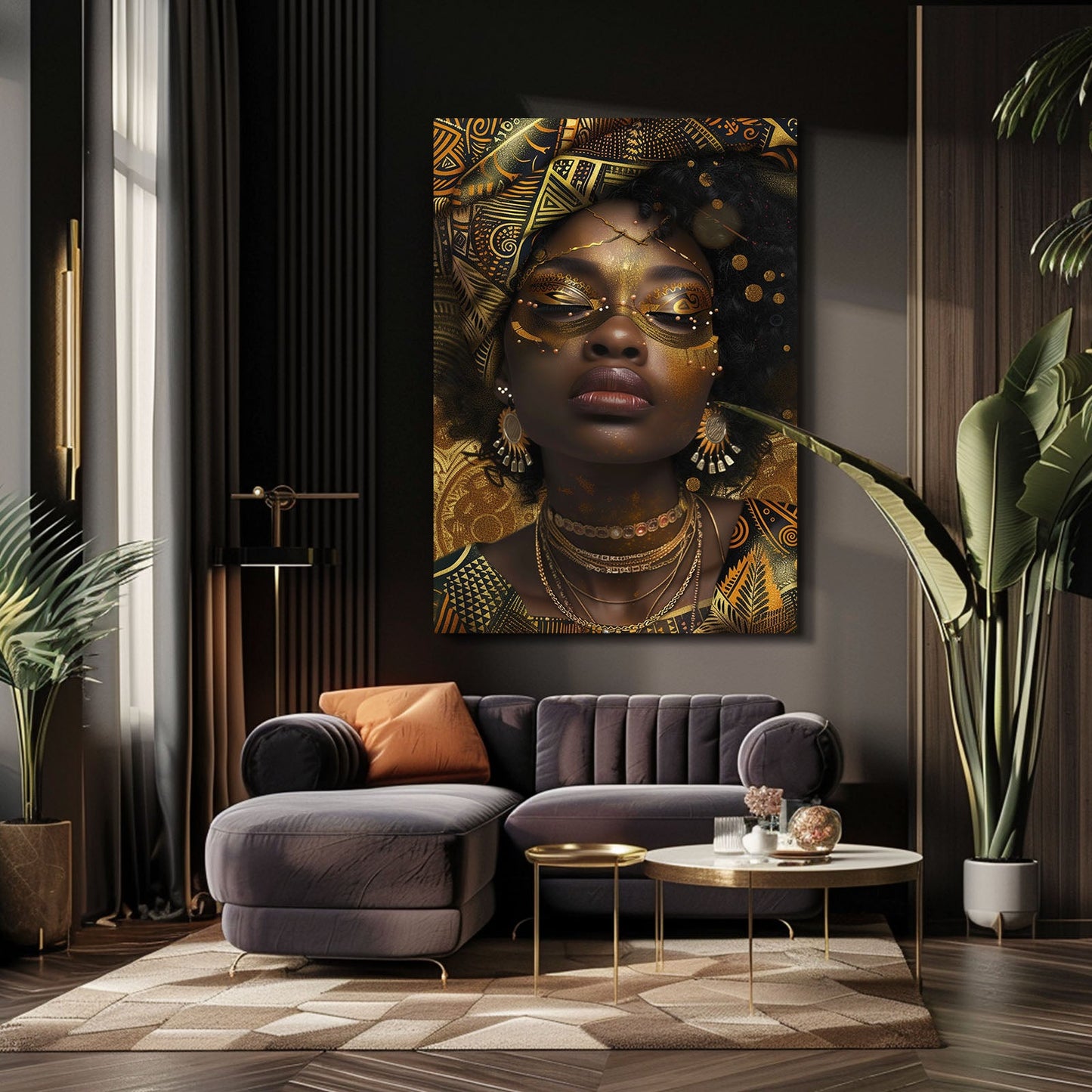 Minimalistic Women African Art