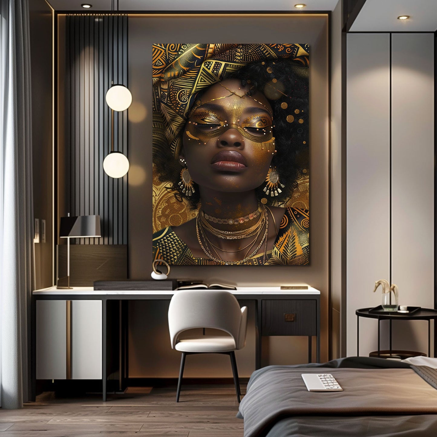 Minimalistic Women African Art