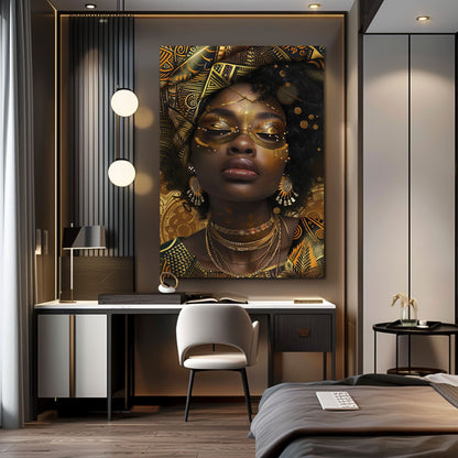 Minimalistic Women African Art