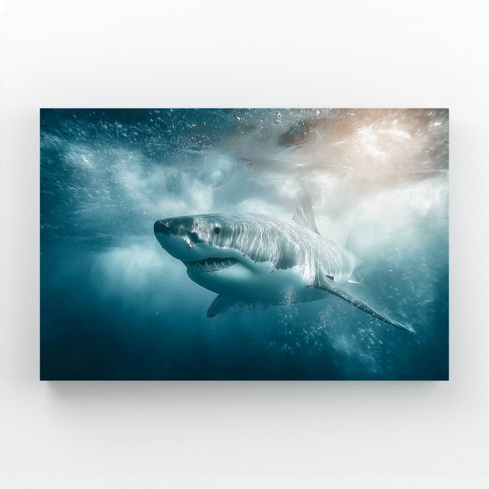 Misty Deep Sea Shark Wall Art – misty deep sea shark canvas print