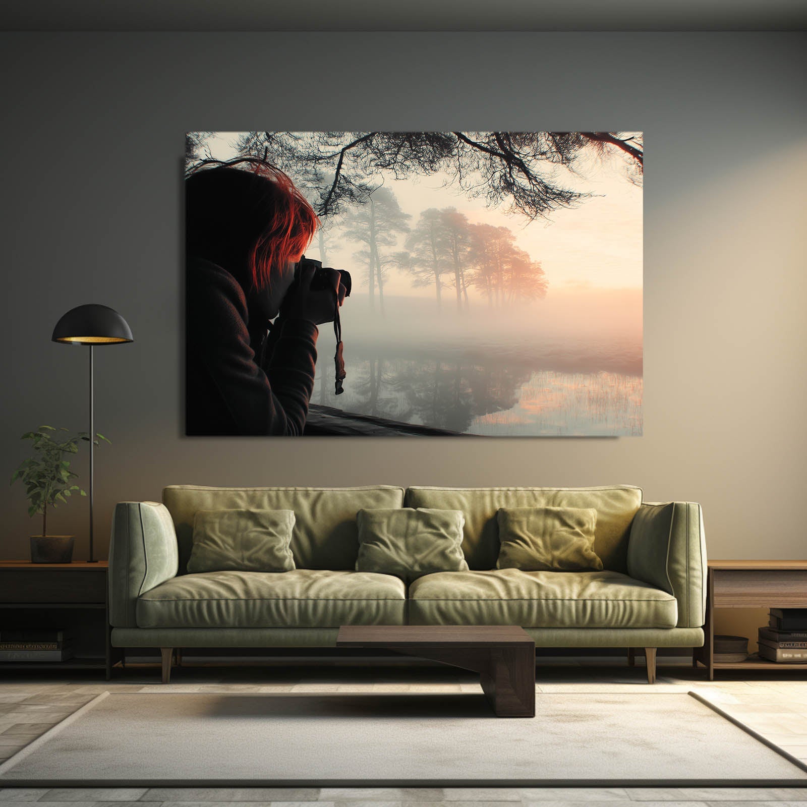 Misty Forest Photography Wall Decor – canvas print, view 4
