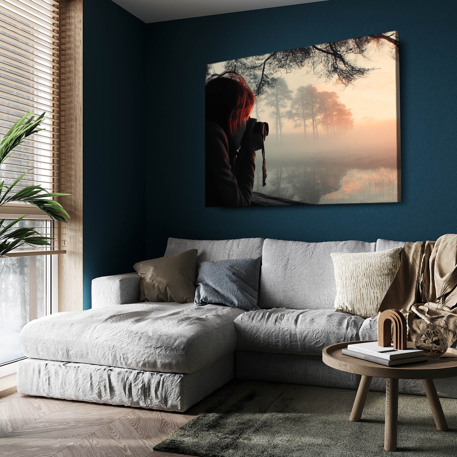 Misty Forest Photography Wall Decor – canvas print, view 5