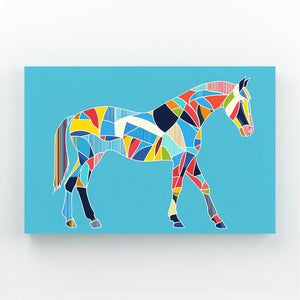 Mix Horse Canvas Art