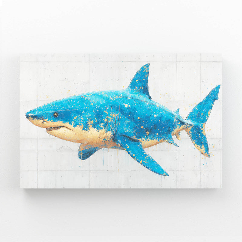 Modern Blueprint Shark Canvas – modern blueprint shark canvas print