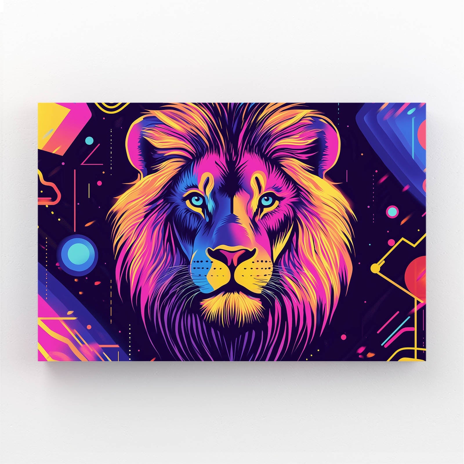 Modern Glow Lion Wall Decor