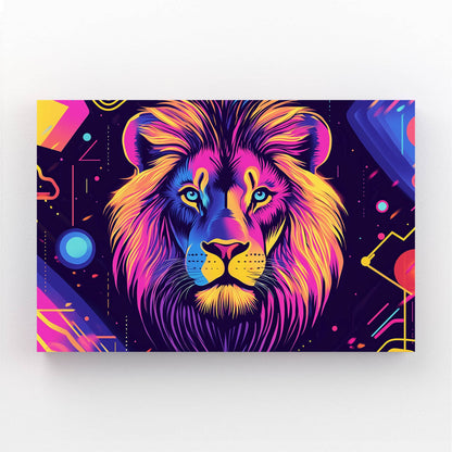 Modern Glow Lion Wall Decor