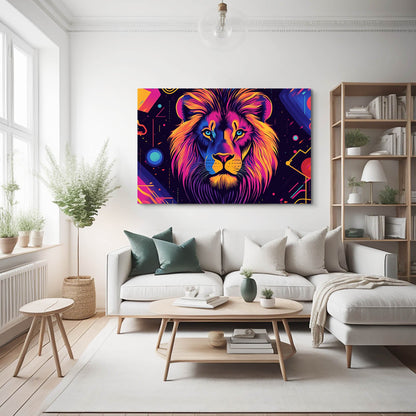 Modern Glow Lion Wall Decor