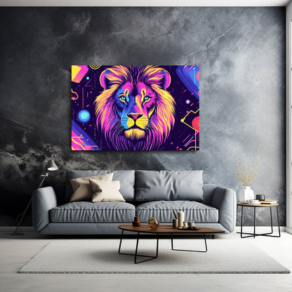 Modern Glow Lion Wall Decor