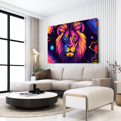 Modern Glow Lion Wall Decor