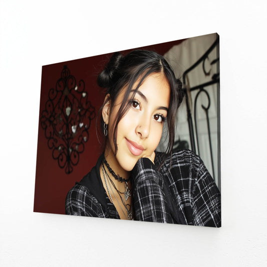 Modern Muse Photography Wall Art – angled canvas view on white background