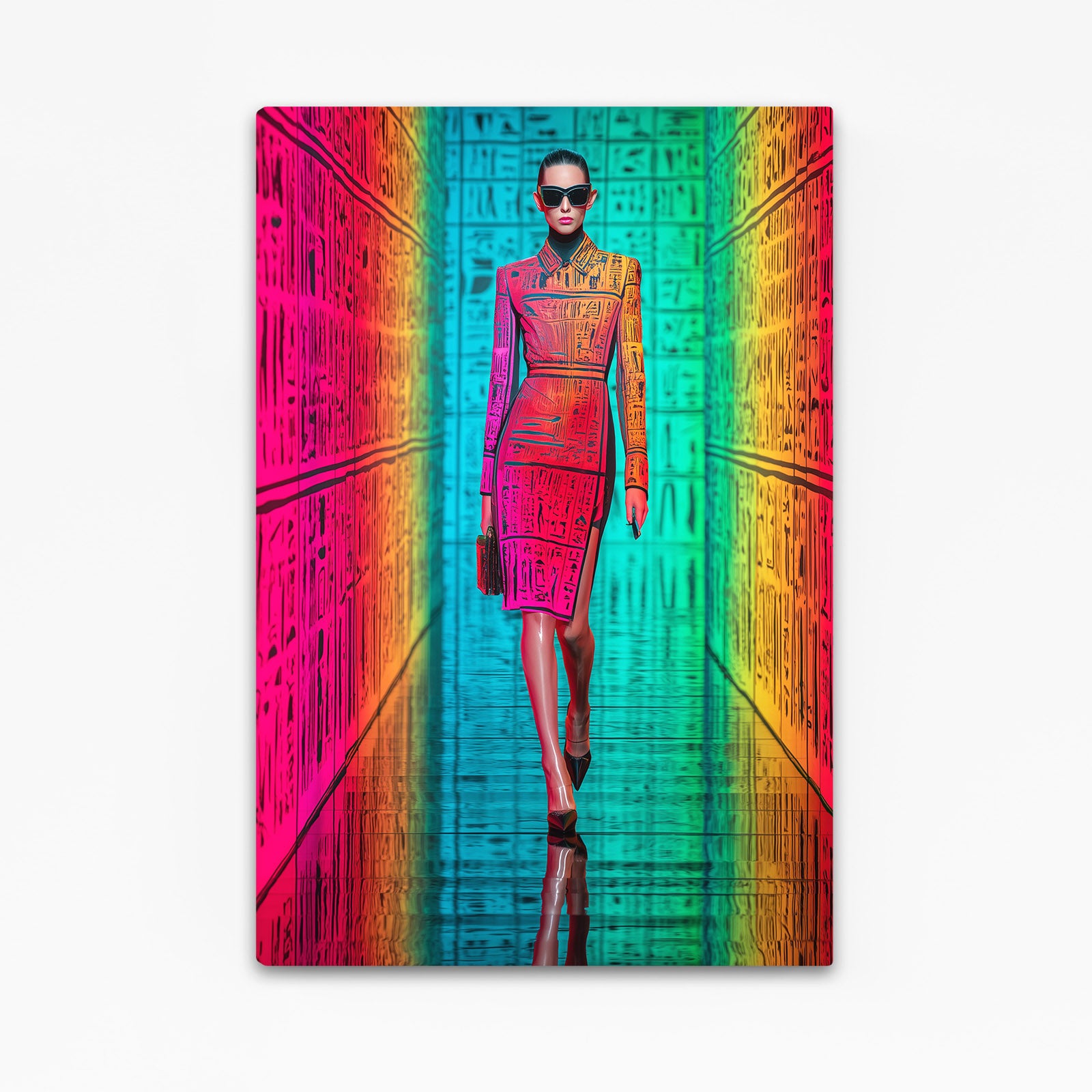 Modern Nile Walker Egyptian Wall Art – modern nile walker egyptian canvas print