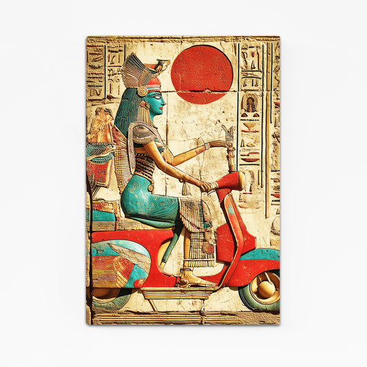 Modern Pharaoh Scooter Egyptian Canvas – modern pharaoh scooter egyptian canvas print
