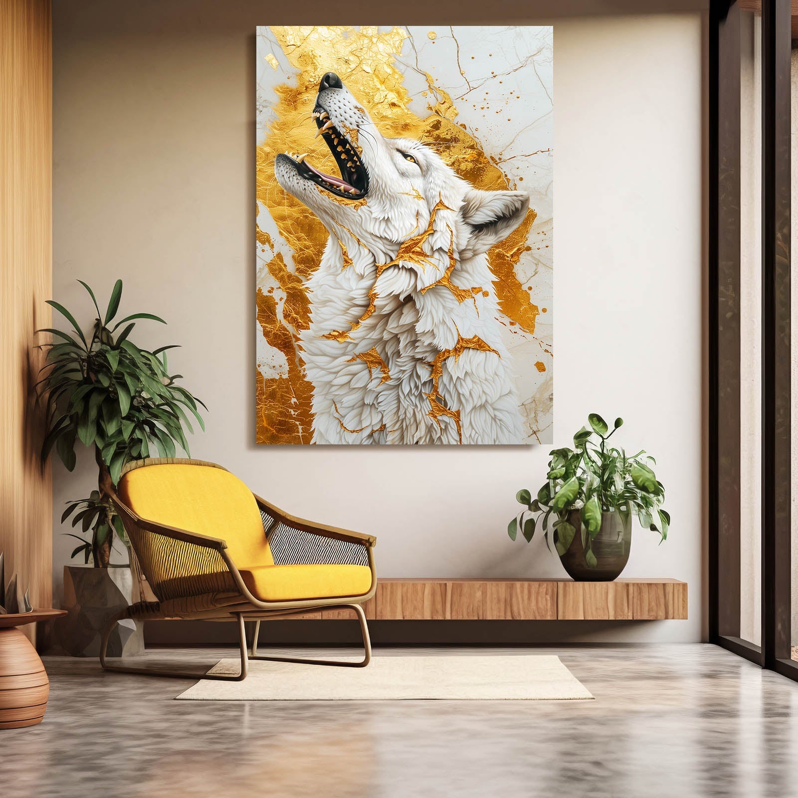 Modern Wolf Wall Art