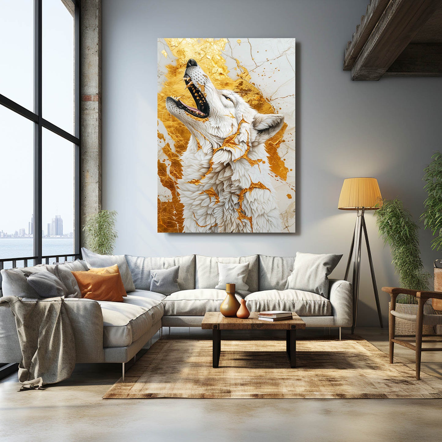 Modern Wolf Wall Art