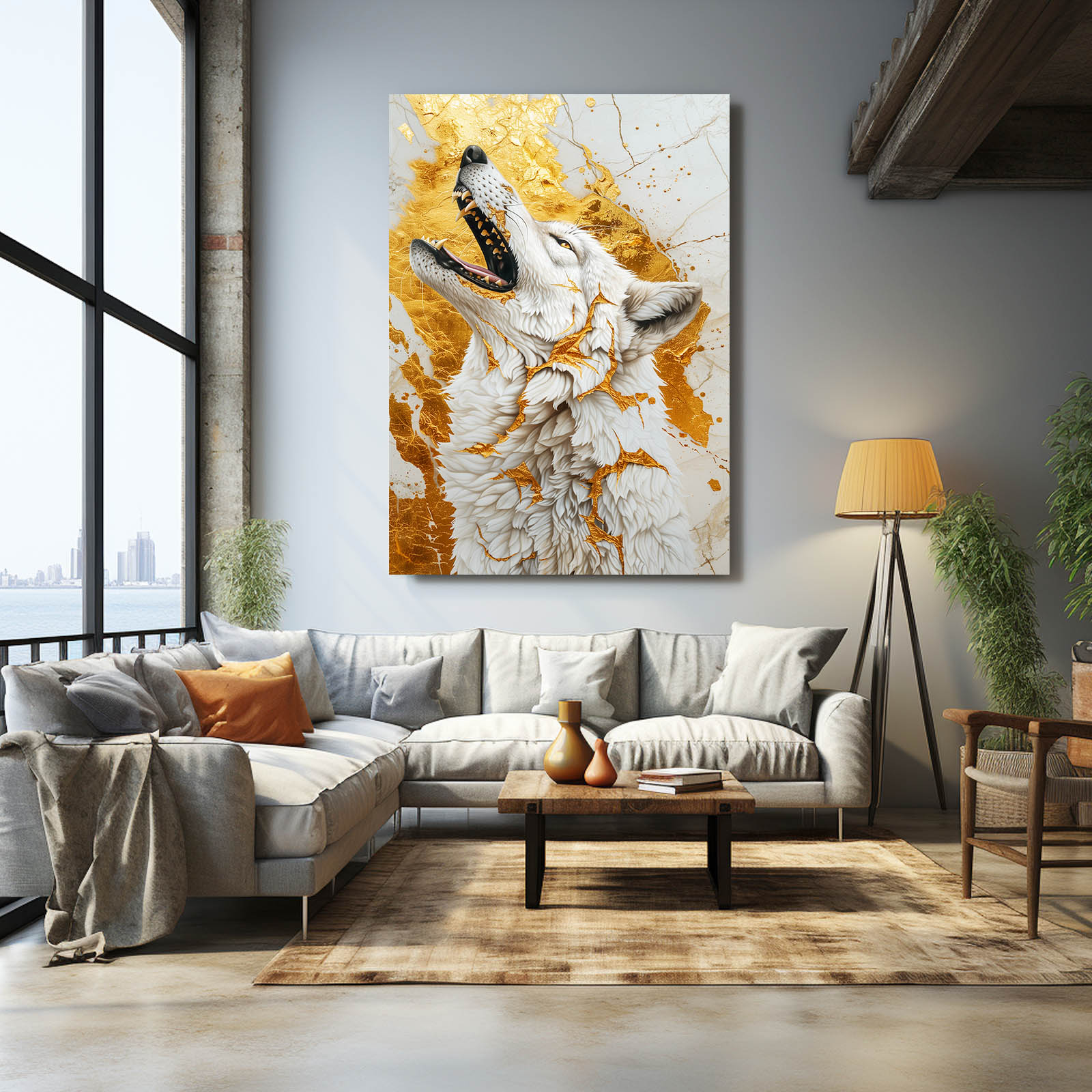 Modern Wolf Wall Art