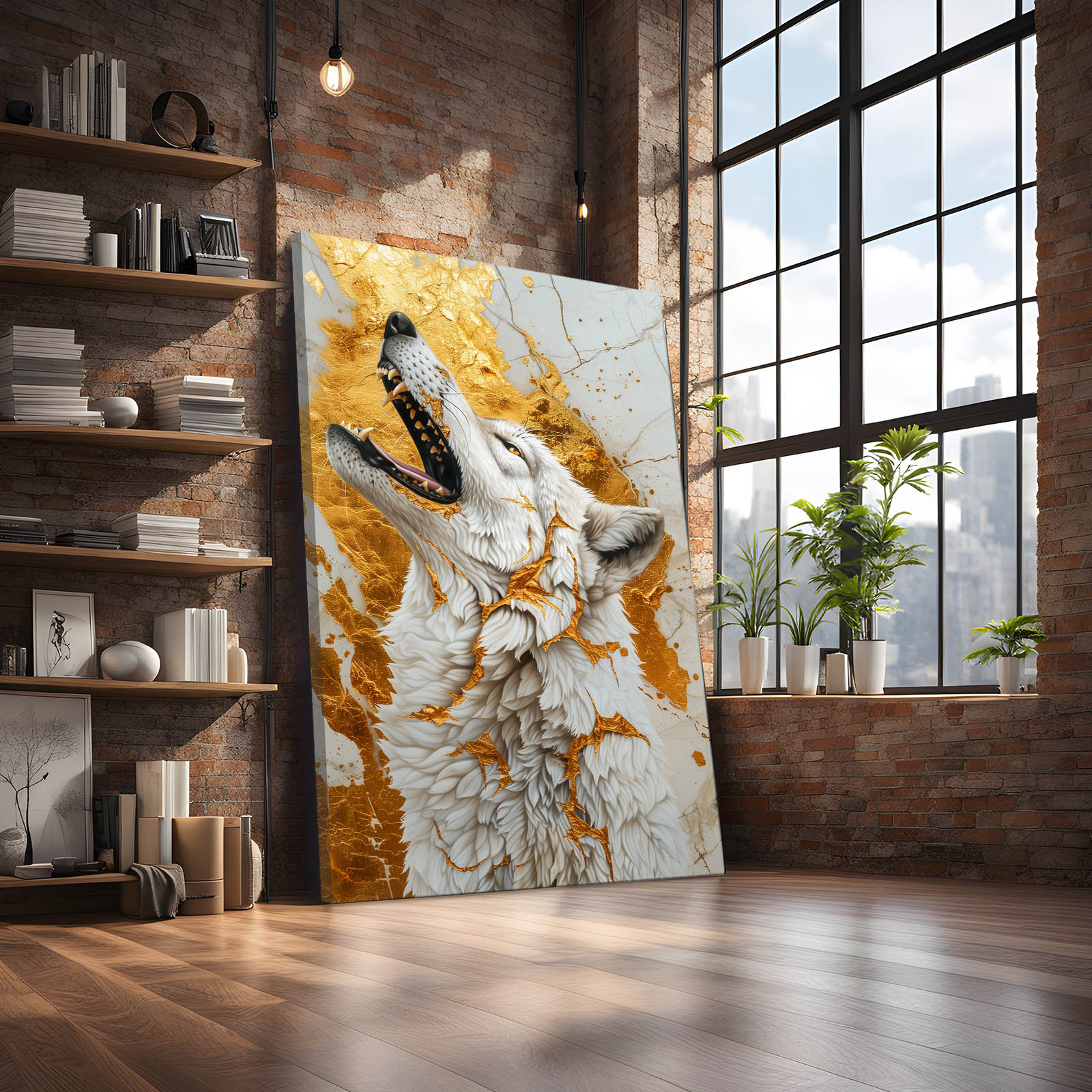 Modern Wolf Wall Art