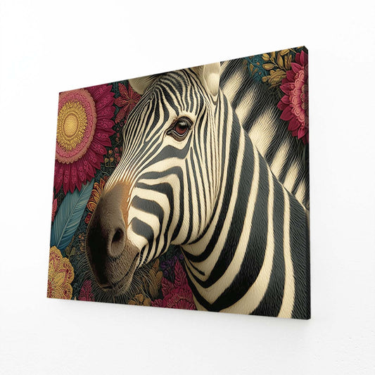 Modern Zebra Wall Art – modern canvas print