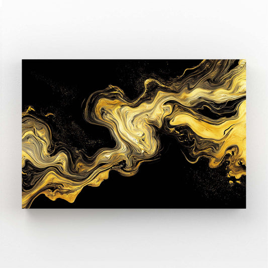 Molten Marble Swirl Gold Canvas Art – molten marble swirl gold canvas print