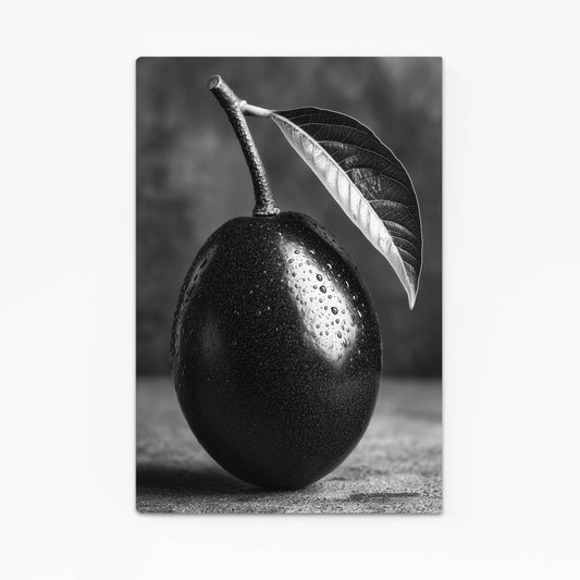 Monochrome Black Plum Fruit Canvas Art – monochrome black plum fruit canvas print