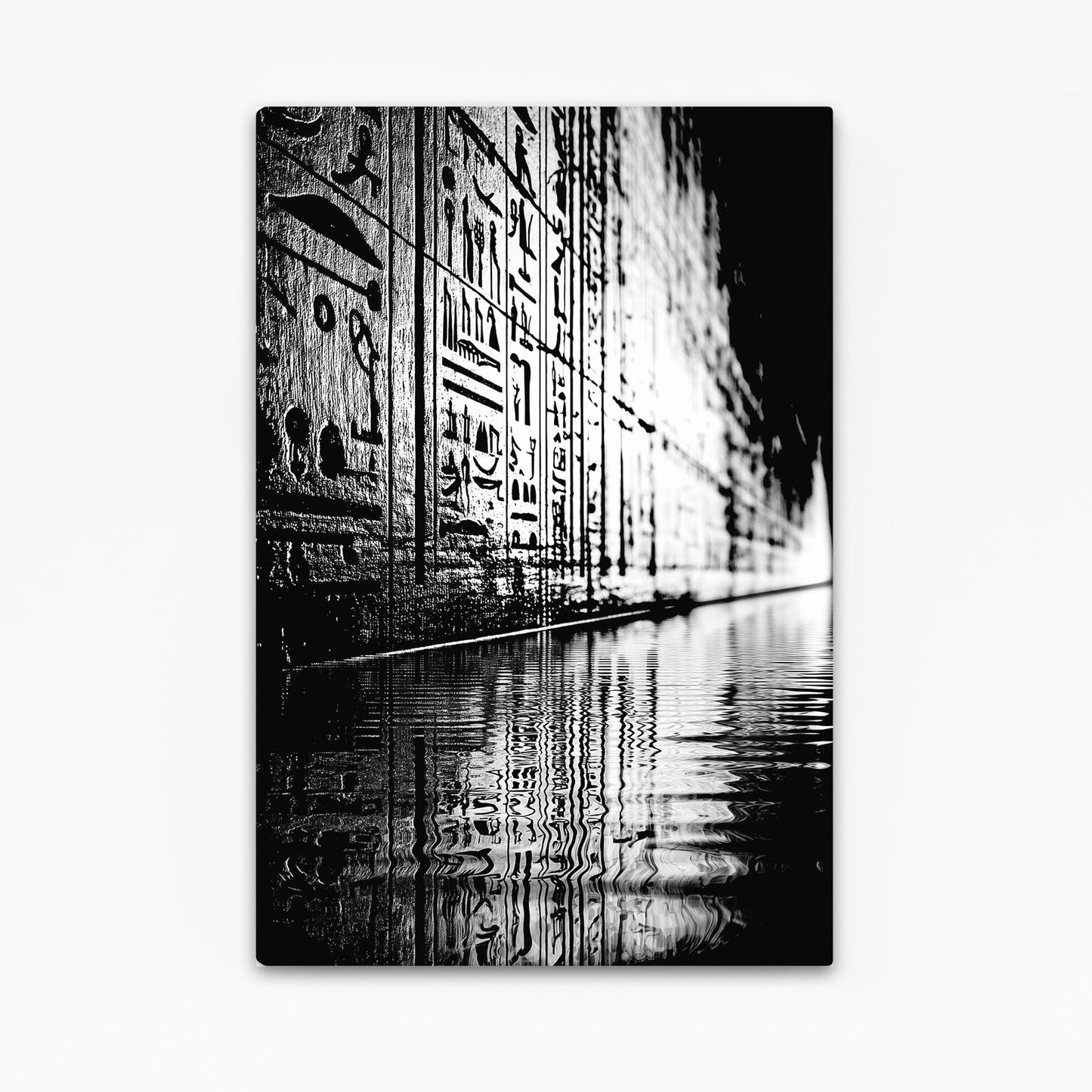 Monochrome Reflection Corridor Egyptian Canvas – monochrome reflection corridor egyptian canvas print