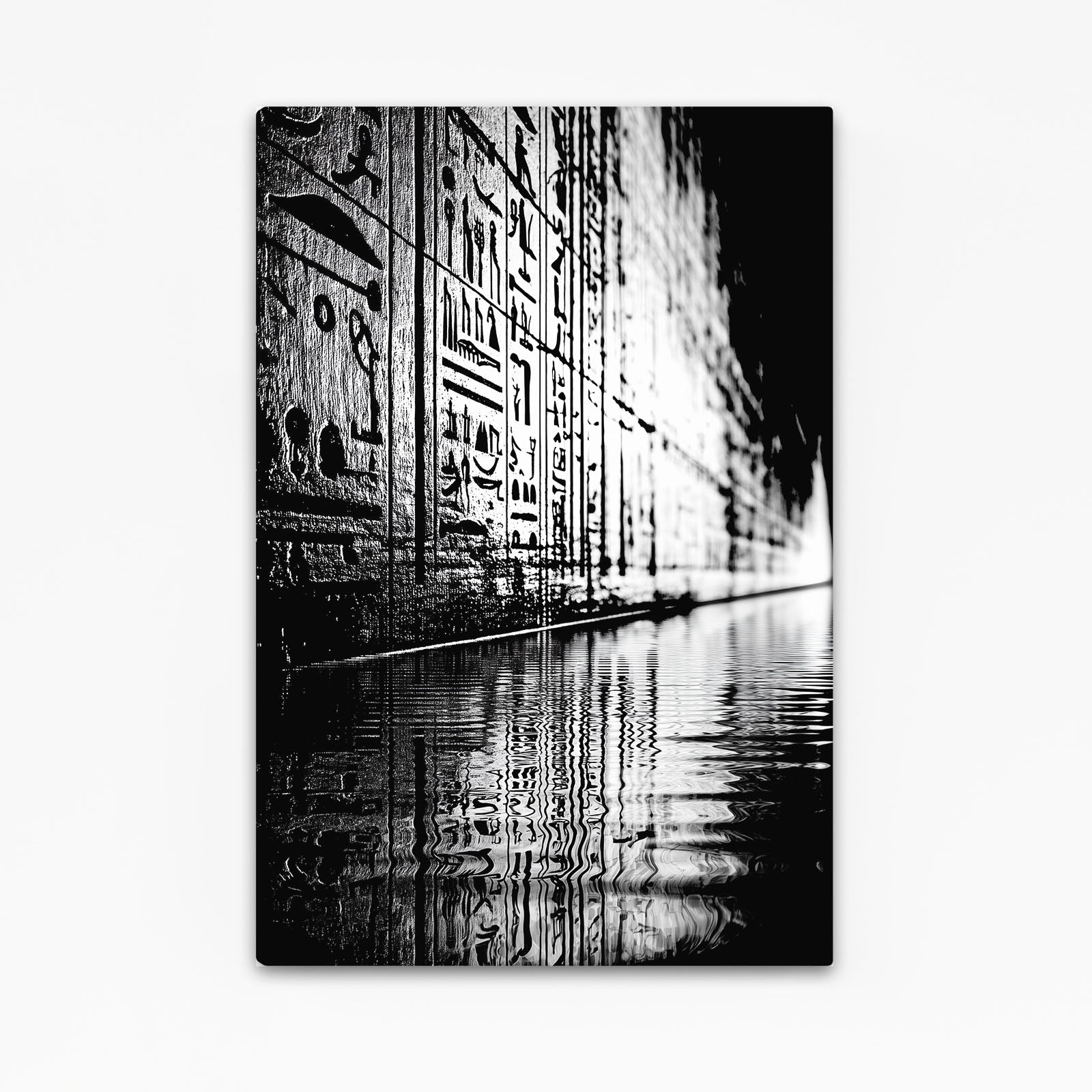 Monochrome Reflection Corridor Egyptian Canvas – monochrome reflection corridor egyptian canvas print