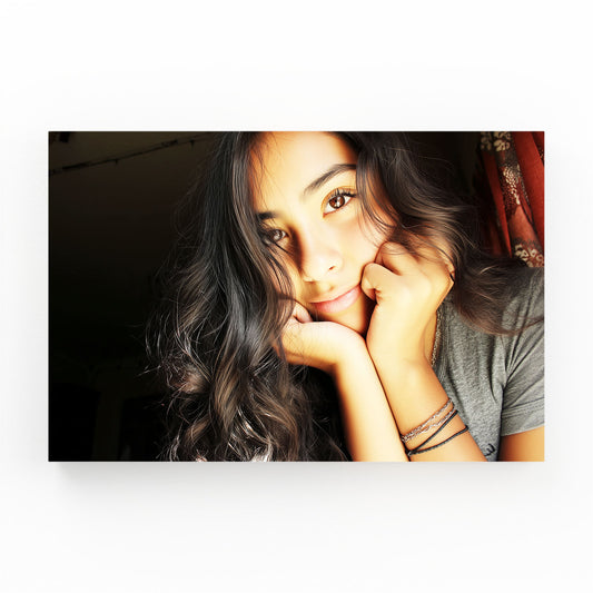 Moody Gray Portrait Photography Art – moody gray portrait photography canvas print