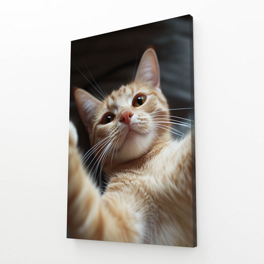 Morning Stretch Wall Art Cat