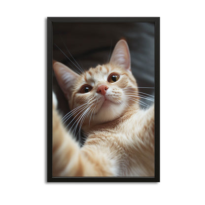 Morning Stretch Wall Art Cat