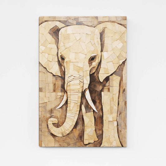 Mosaic Elephant Art