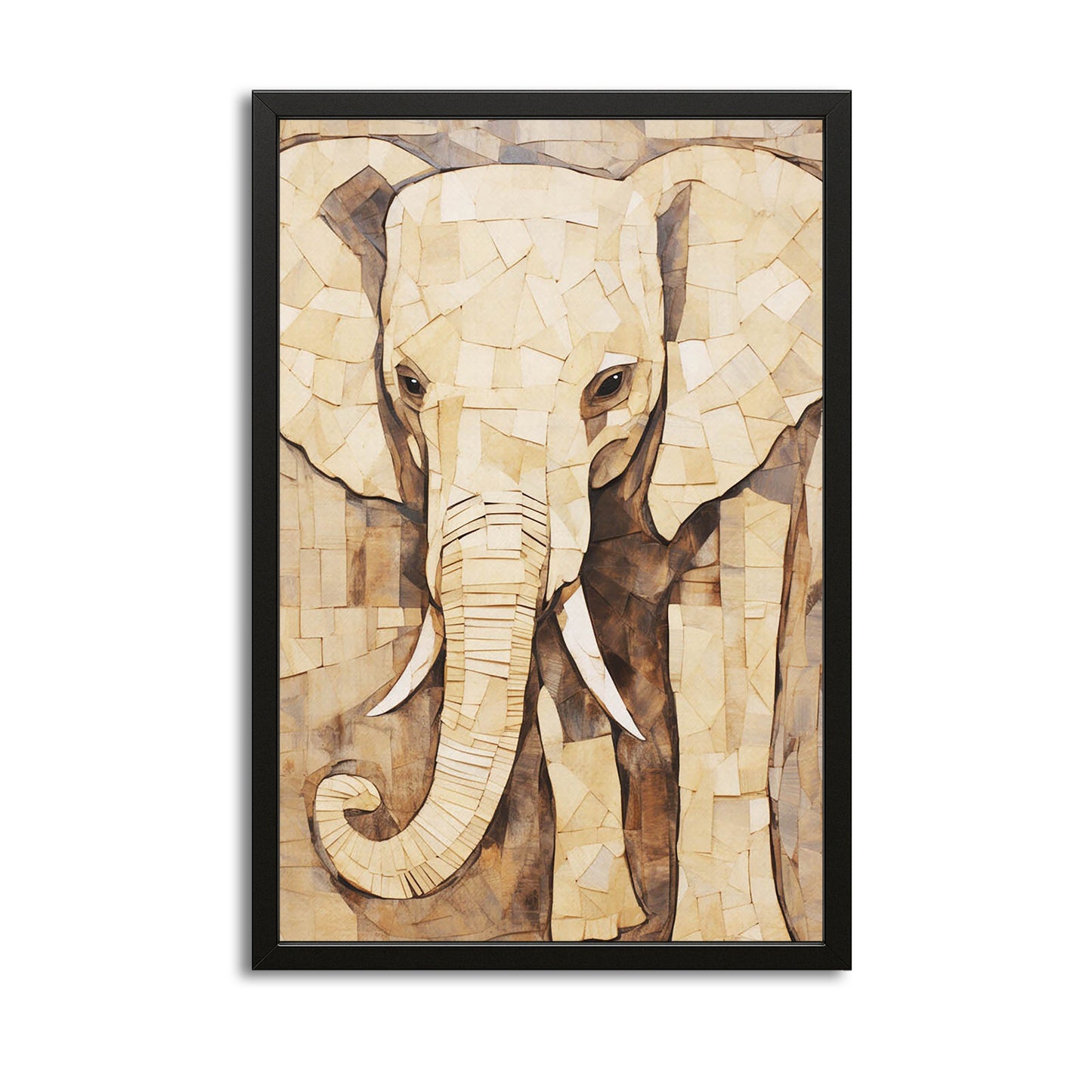 Mosaic Elephant Art