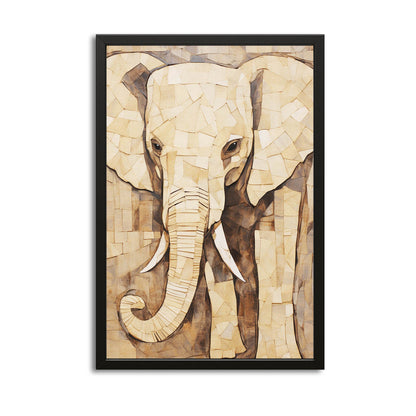 Mosaic Elephant Art