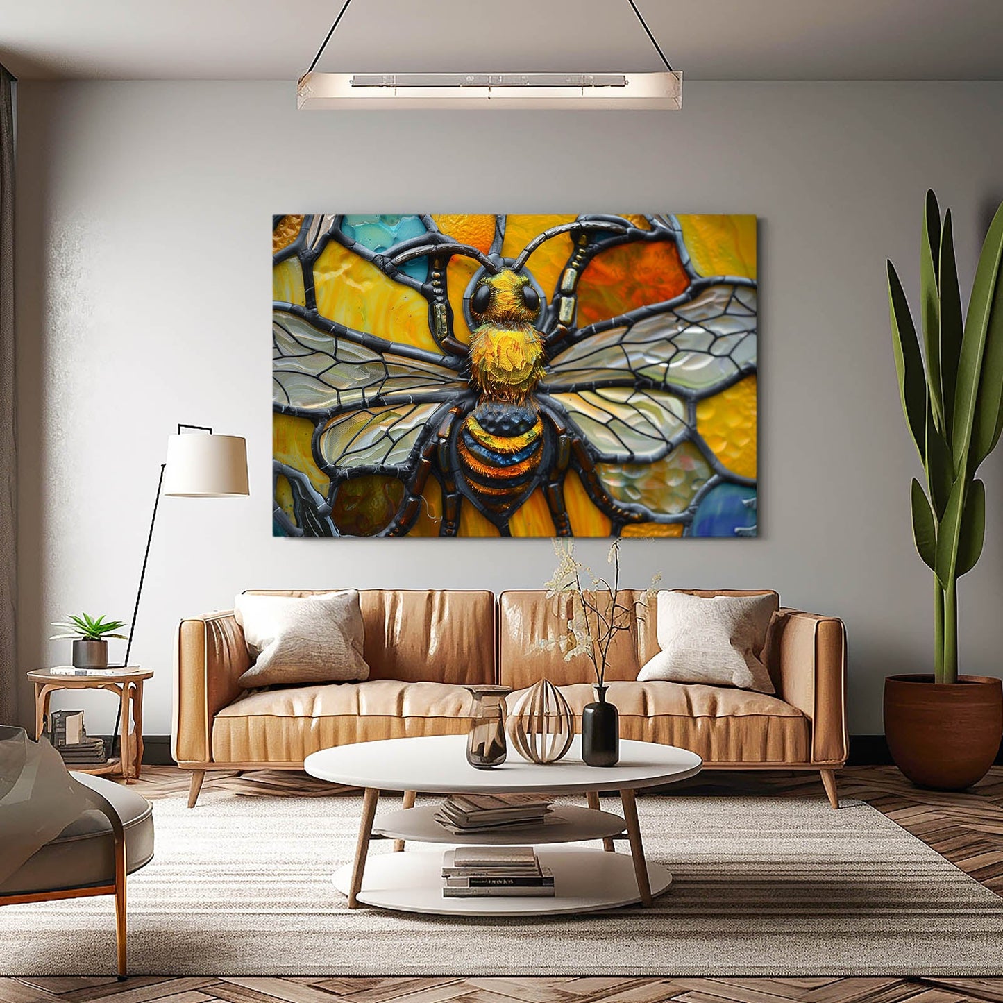Mosaic Panel Bee Art