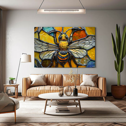 Mosaic Panel Bee Art