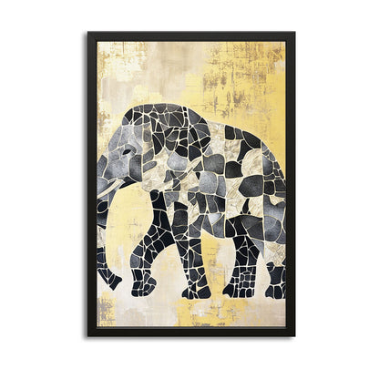 Mosaic Pattern Elephant Art