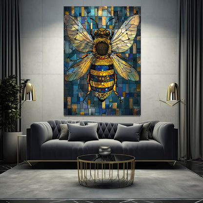 Mosaic Style Bee Art