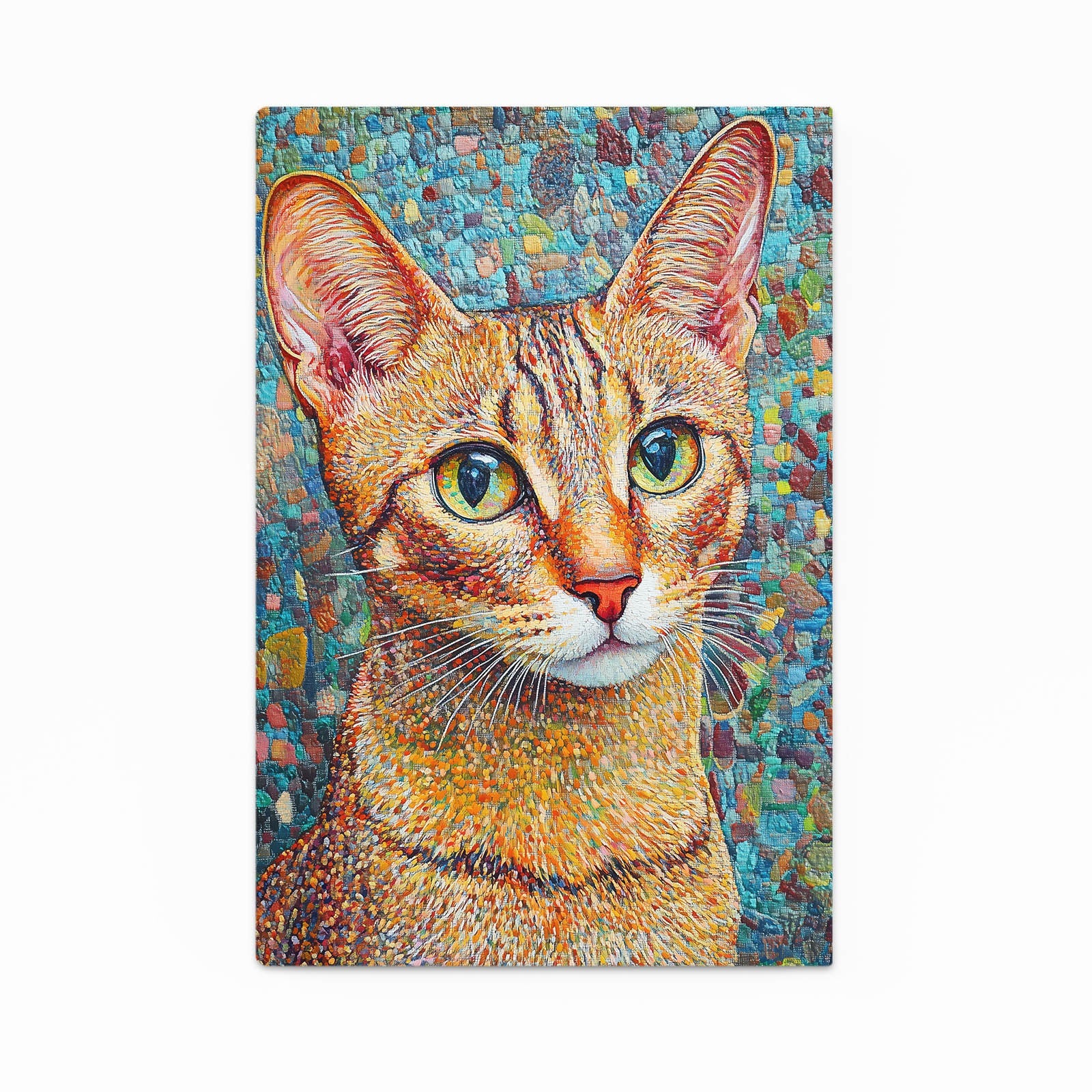 Mosaic Style Wall Art Cat