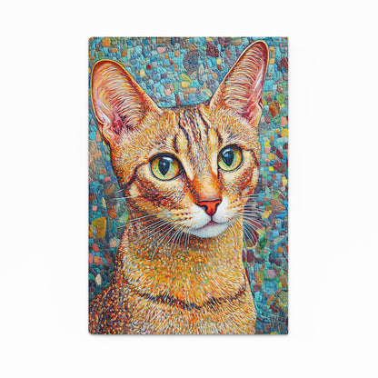 Mosaic Style Wall Art Cat