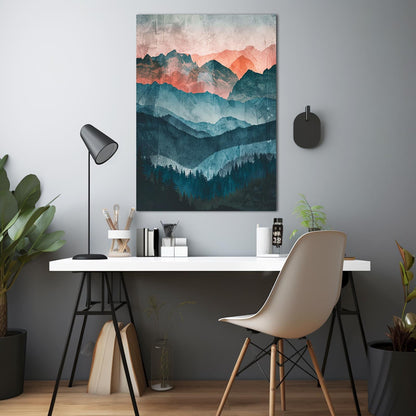 Mountain Boho Wall Art