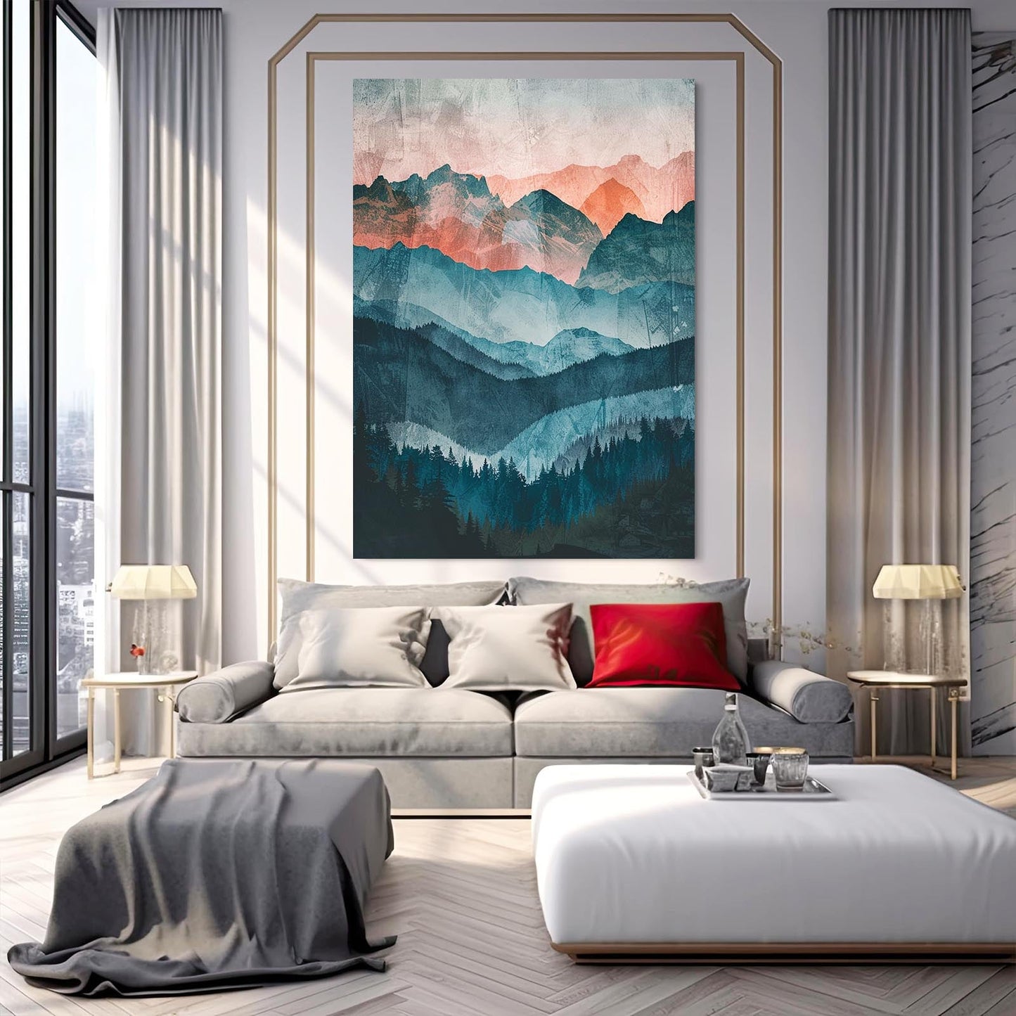 Mountain Boho Wall Art