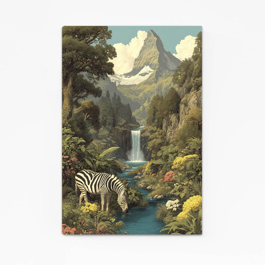 Mountain Zebra Artwork – mountain canvas print