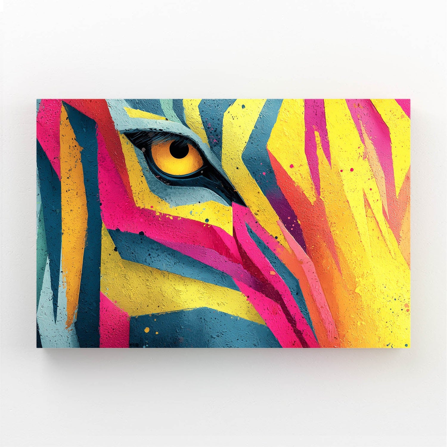 Multicolored Zebra Canvas Art – multicolored canvas print