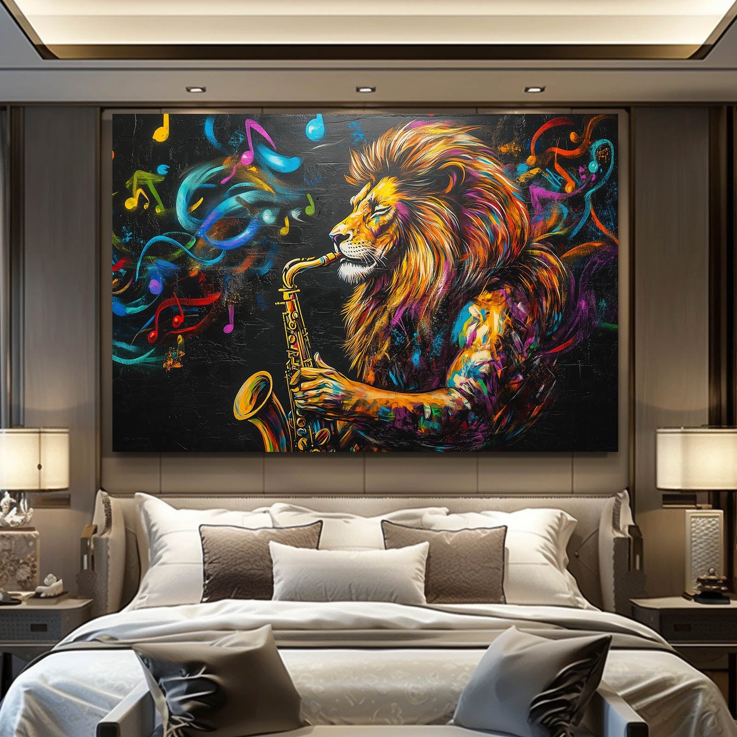 Musical Lion Wall Art