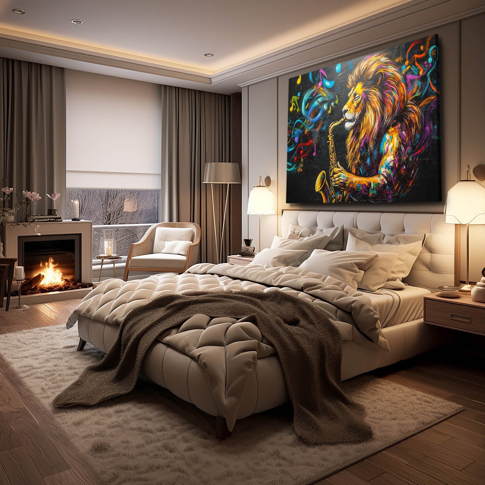 Musical Lion Wall Art