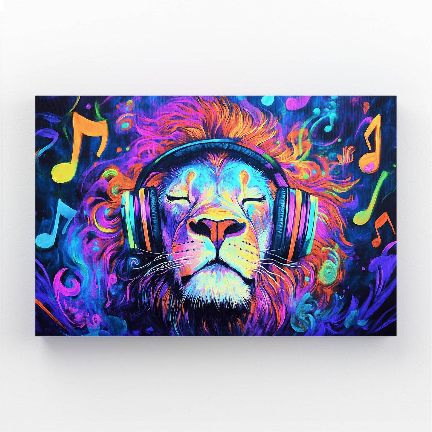 Musical Vibes Lion Wall Art