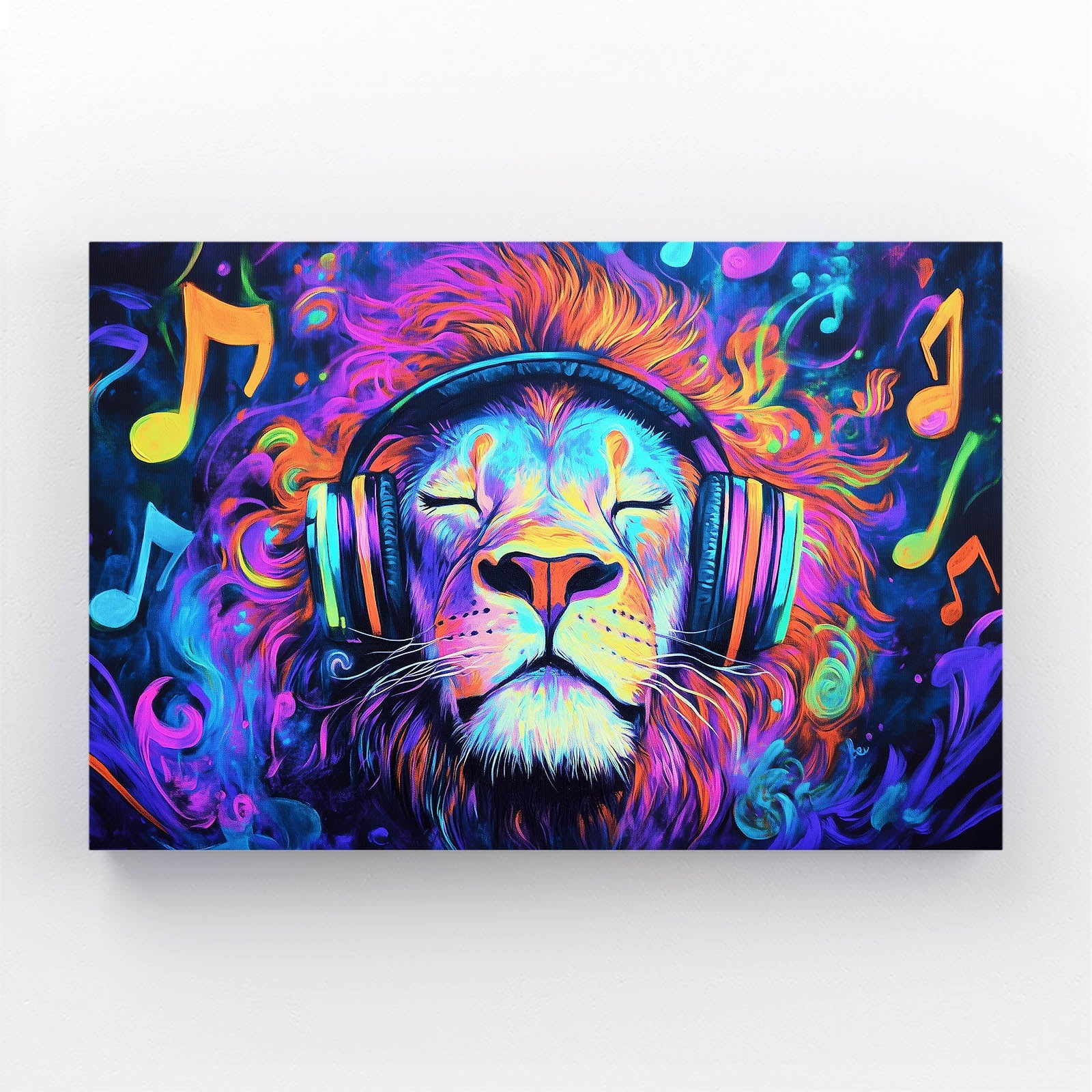 Musical Vibes Lion Wall Art
