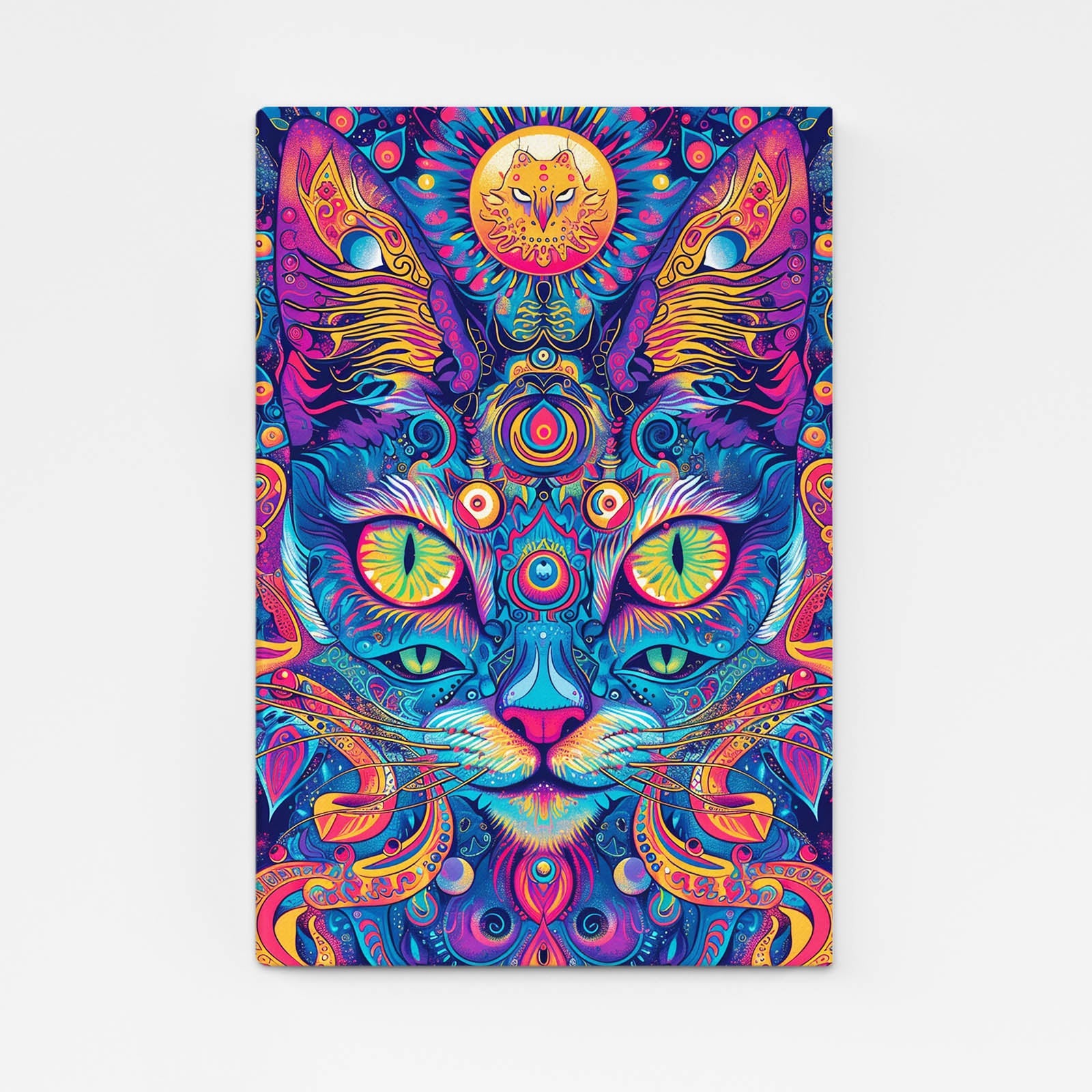 Mystic Cat Mandala Art
